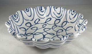 Gmundner Keramik-Schale/ Wellenrand Form-B 26